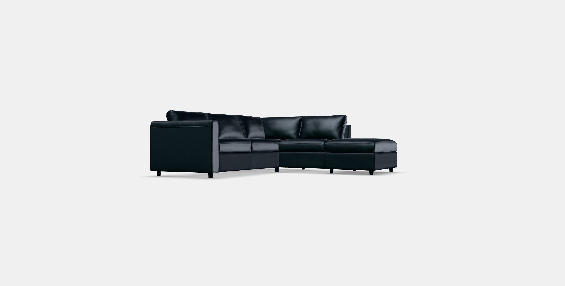 VIMLE Corner sofa 4-seat Low-poly 3D model_13