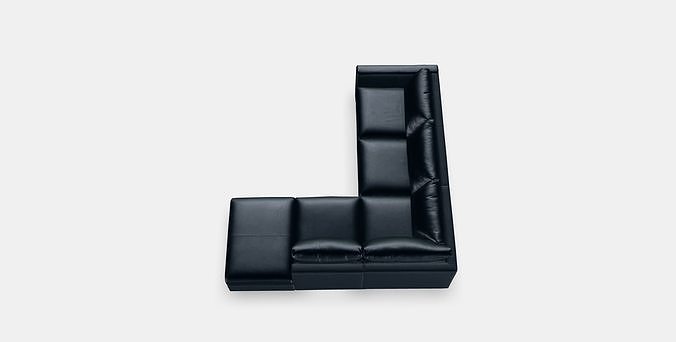 VIMLE Corner sofa 4-seat Low-poly 3D model