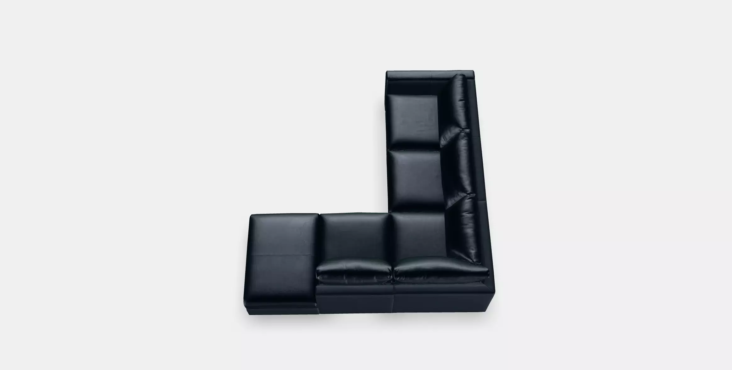 VIMLE Corner sofa 4-seat Low-poly 3D model_0