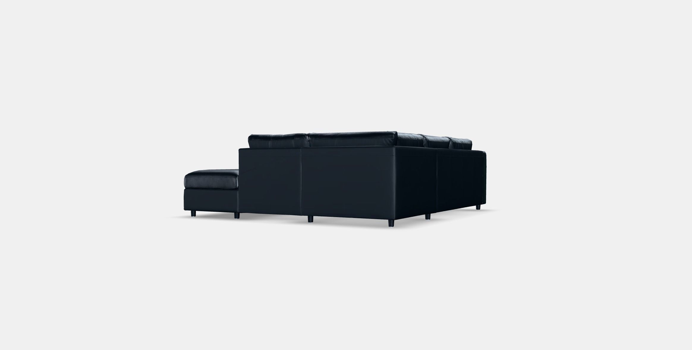 VIMLE Corner sofa 4-seat Low-poly 3D model_5