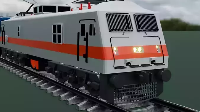 WAP 7 Locomotive 3D model