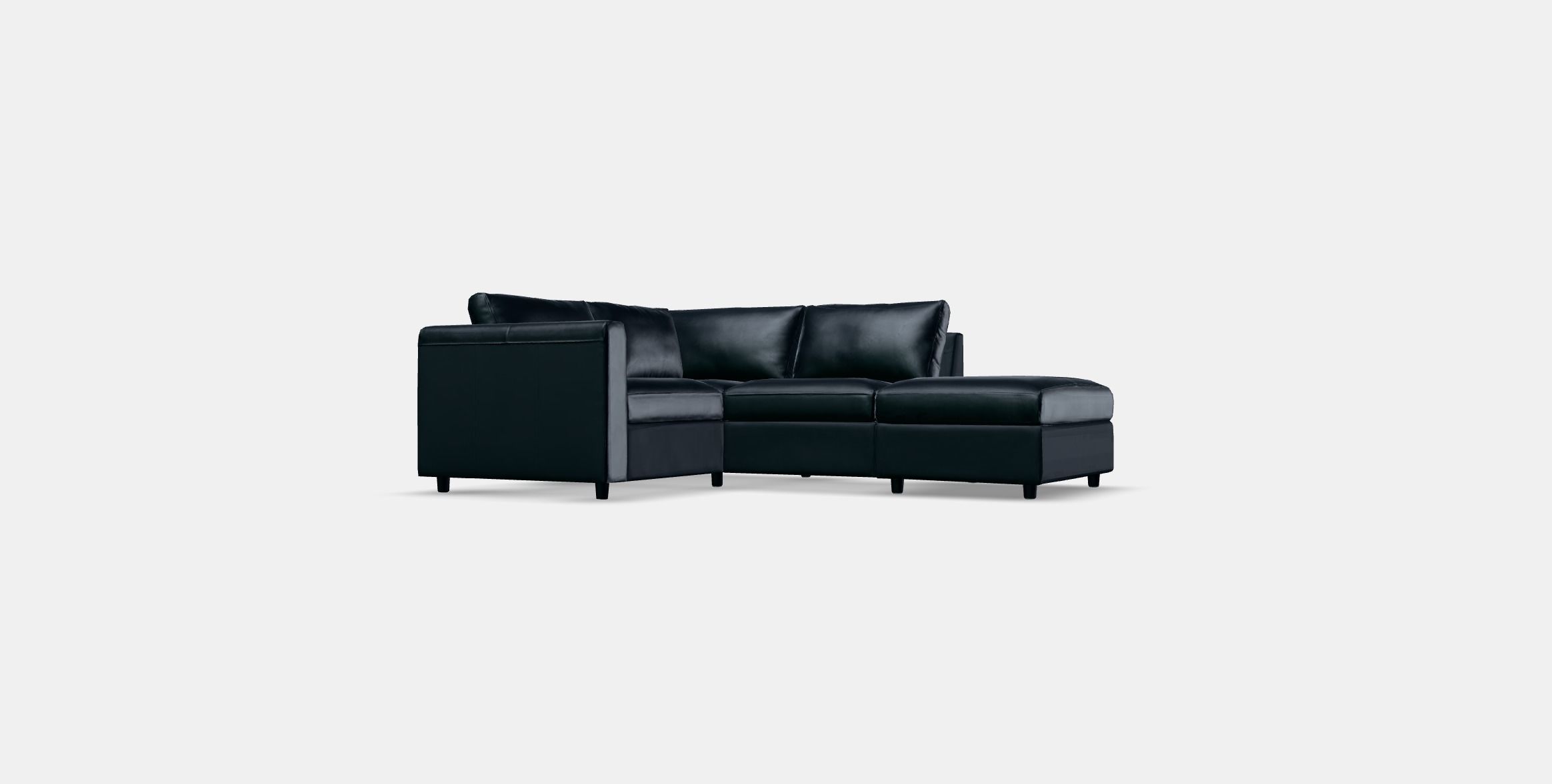 VIMLE Corner sofa 3-seat Low-poly 3D model_12