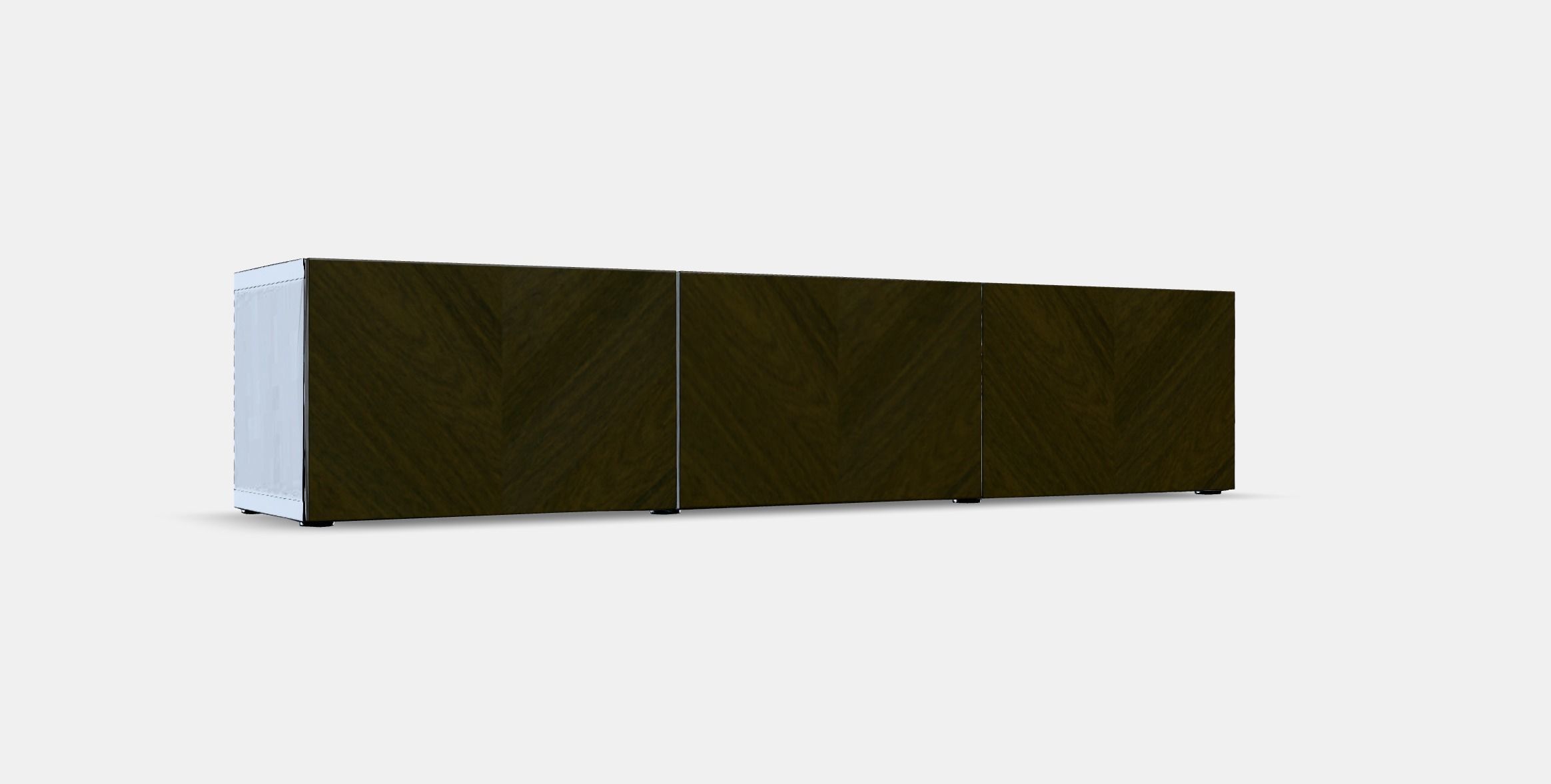 BESTA TV bench with doors 4 Low-poly 3D model_9