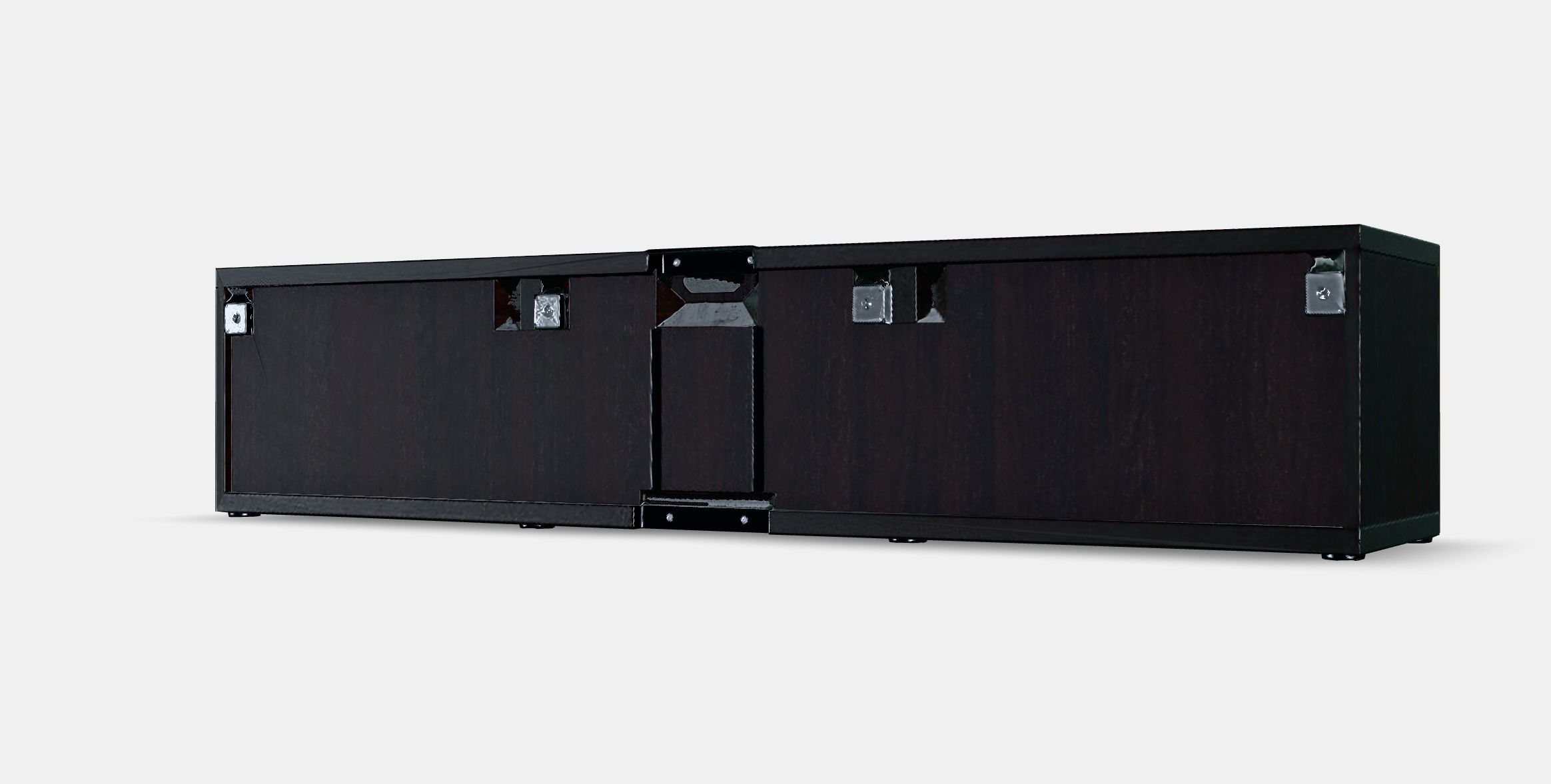 BESTA TV bench with doors 4 Low-poly 3D model_6