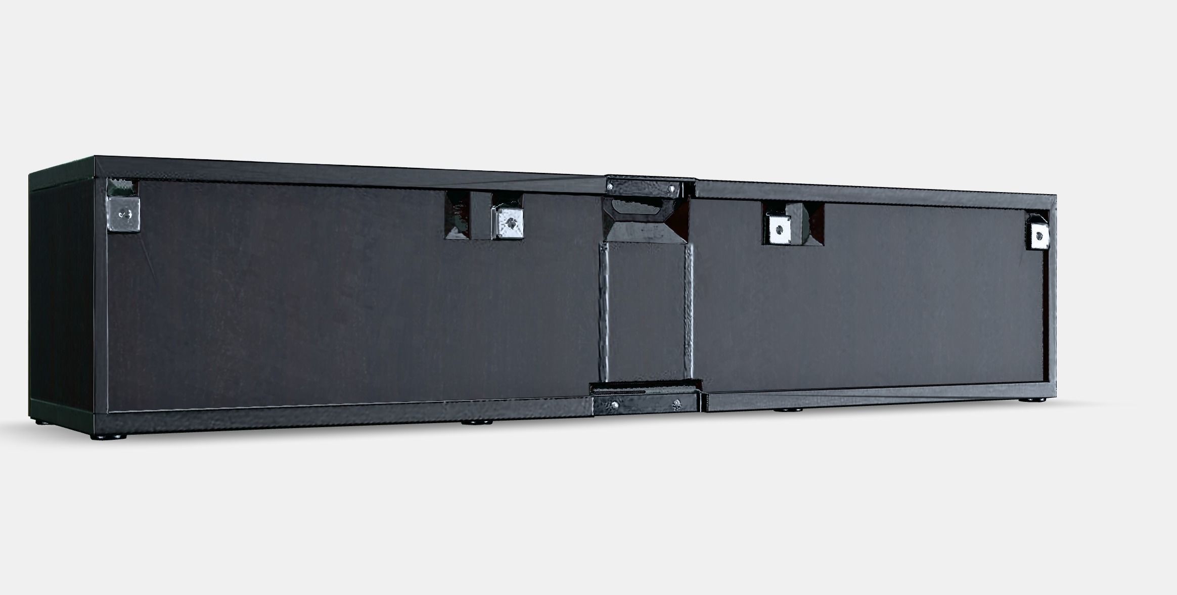 BESTA TV bench with doors 4 Low-poly 3D model_2