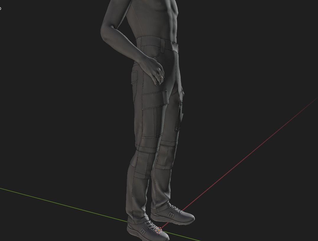 GEN2 TACTICAL PANTS KANGAROO male pose05 3D model 3D model_15