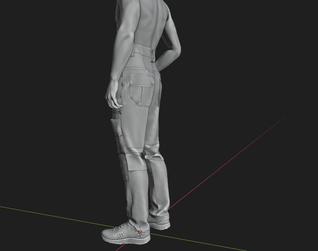 GEN2 TACTICAL PANTS KANGAROO male pose05 3D model 3D model_17