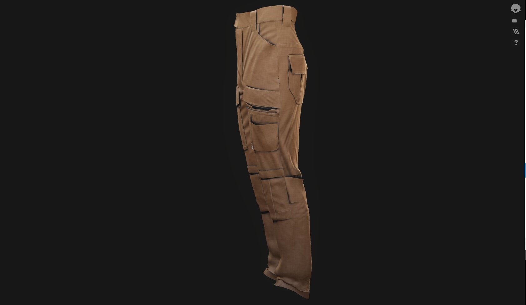 GEN2 TACTICAL PANTS KANGAROO male pose05 3D model 3D model_5