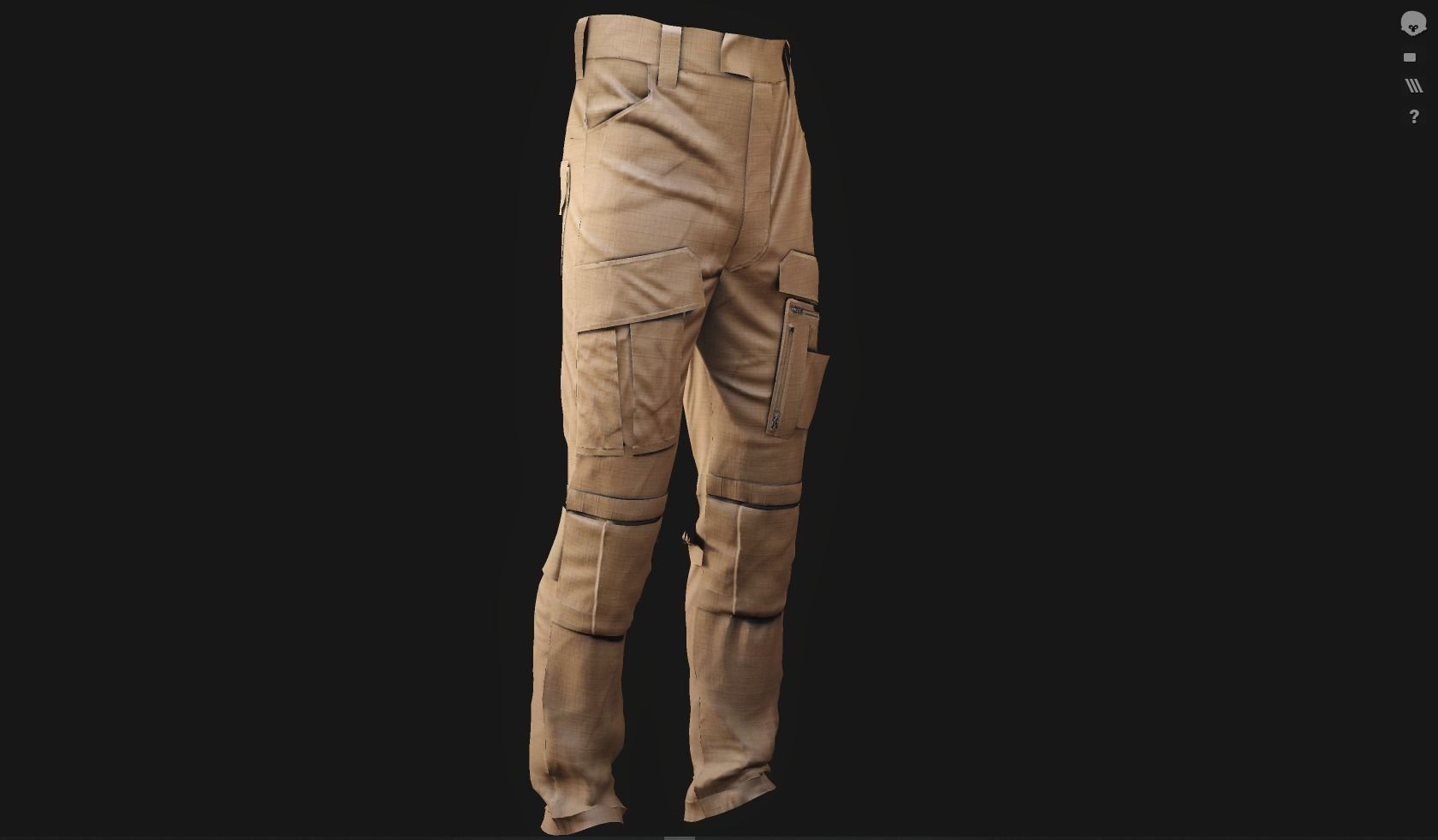 GEN2 TACTICAL PANTS KANGAROO male pose05 3D model 3D model_9