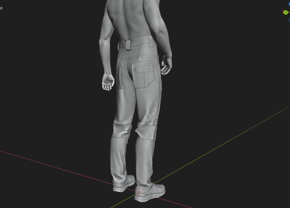 GEN2 TACTICAL PANTS KANGAROO male pose05 3D model 3D model_16