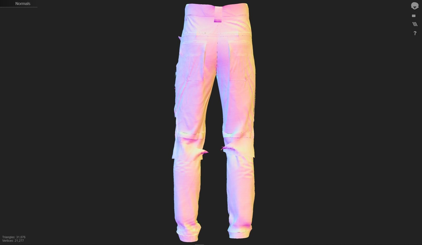 GEN2 TACTICAL PANTS KANGAROO male pose05 3D model 3D model_23