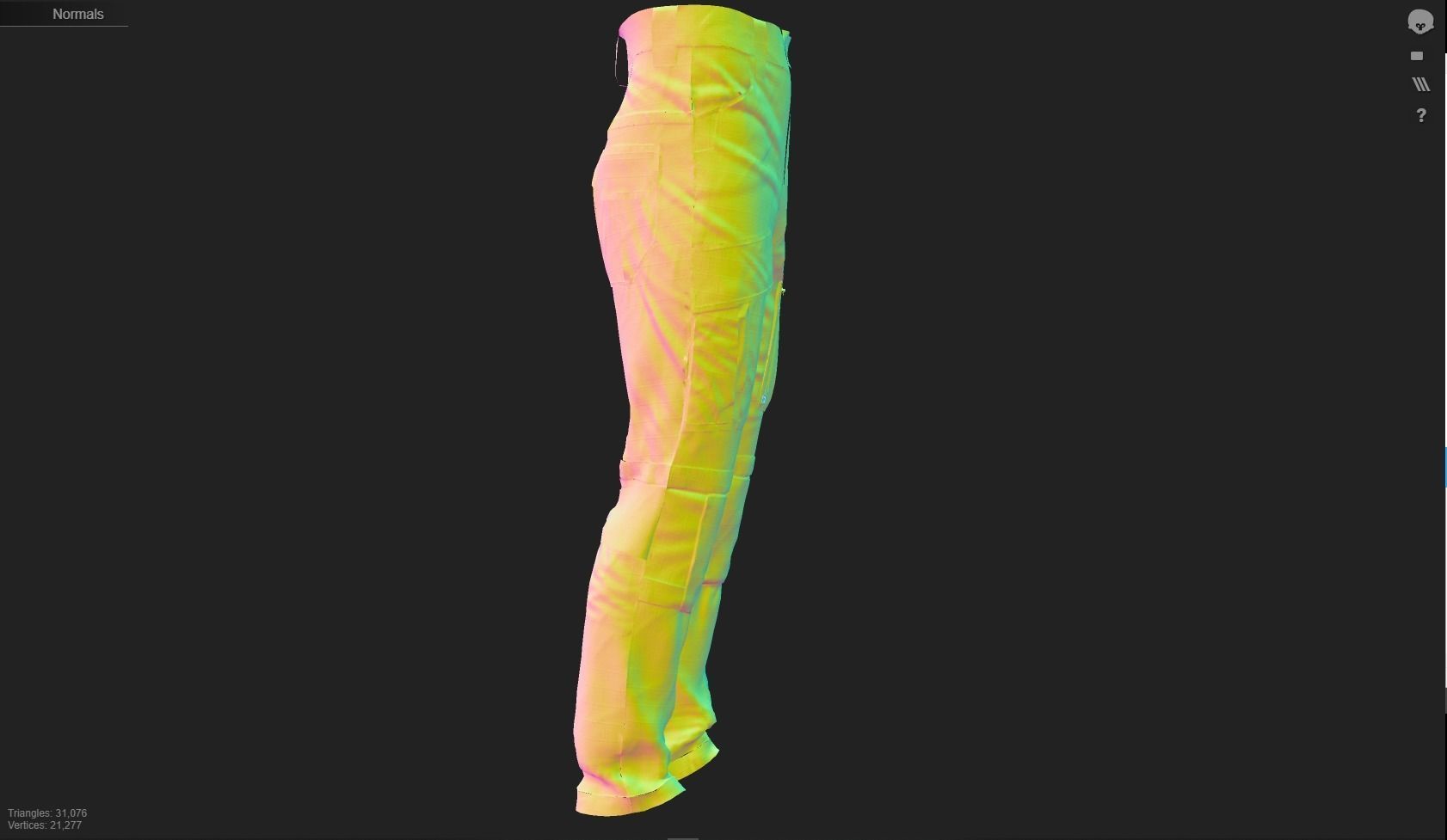 GEN2 TACTICAL PANTS KANGAROO male pose05 3D model 3D model_11