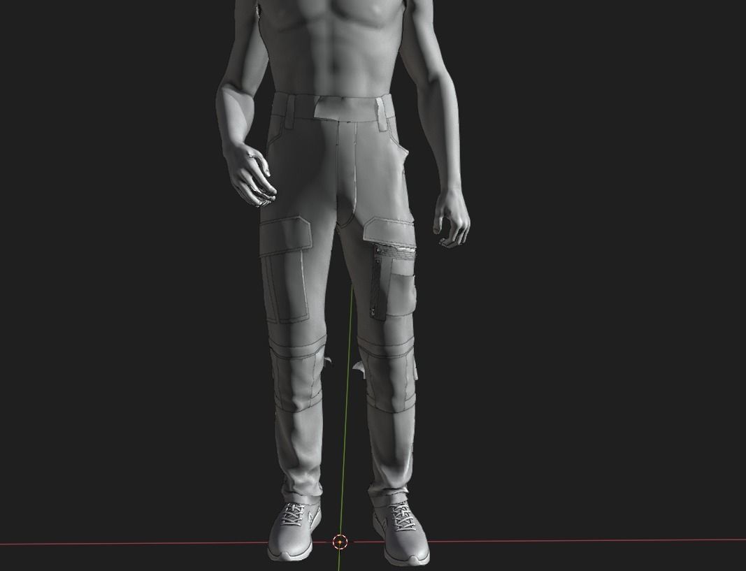 GEN2 TACTICAL PANTS KANGAROO male pose05 3D model 3D model_14