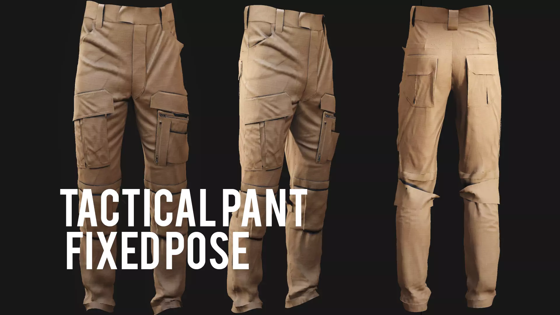 GEN2 TACTICAL PANTS KANGAROO male pose05 3D model 3D model_0