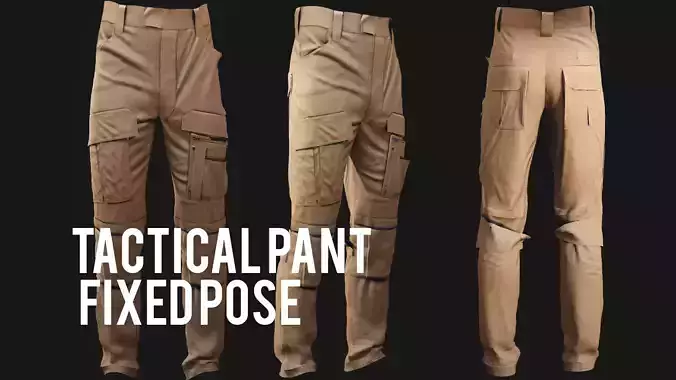 GEN2 TACTICAL PANTS KANGAROO male pose05 3D model