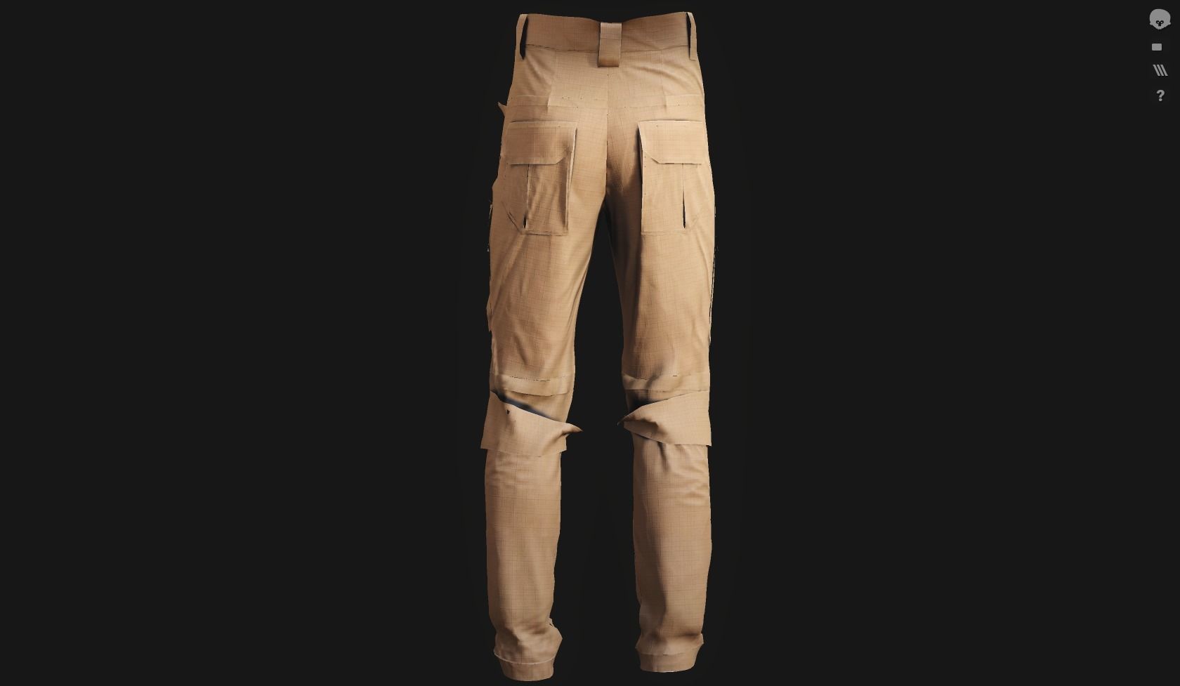 GEN2 TACTICAL PANTS KANGAROO male pose05 3D model 3D model_8