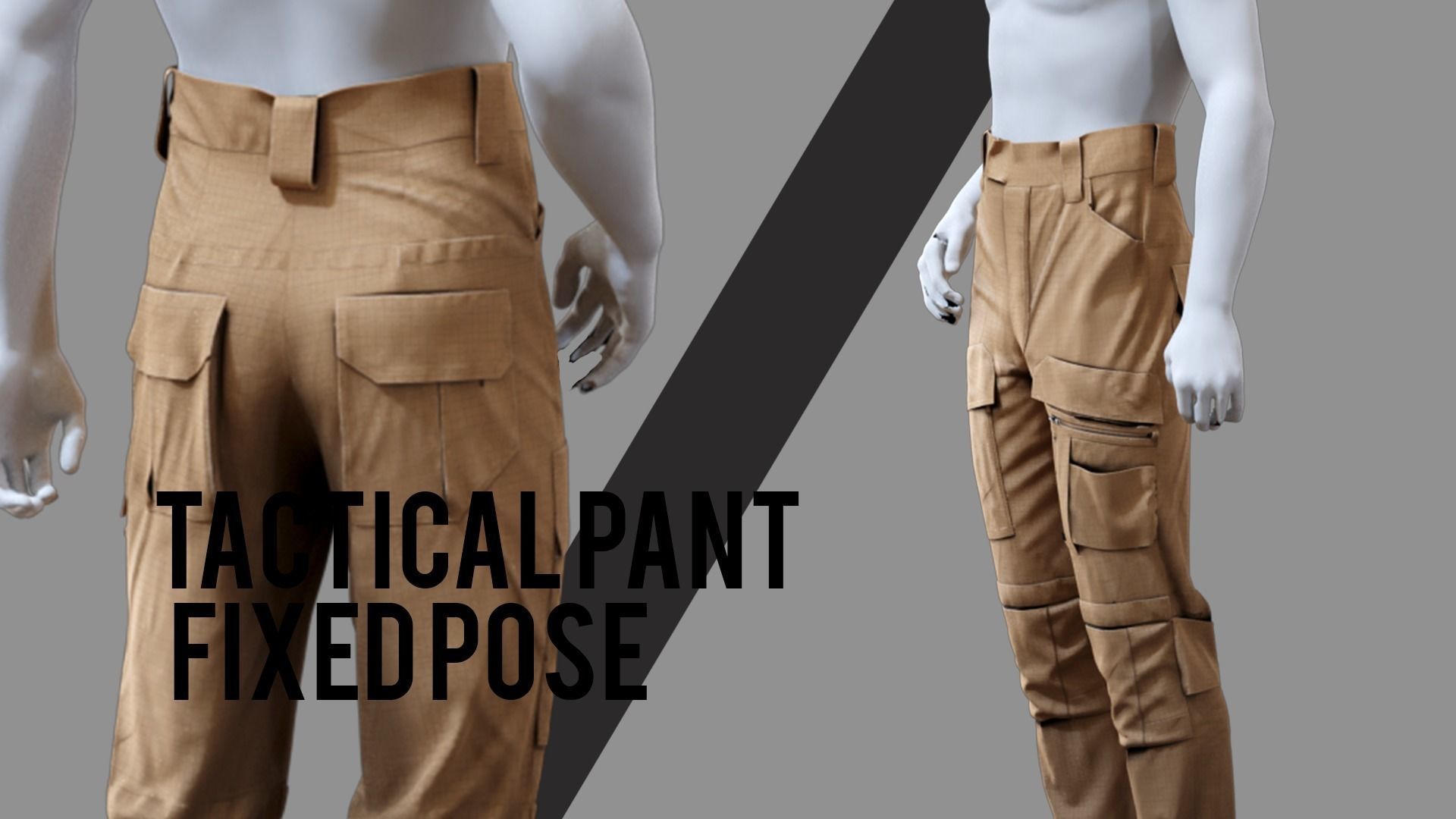 GEN2 TACTICAL PANTS KANGAROO male pose05 3D model 3D model_4