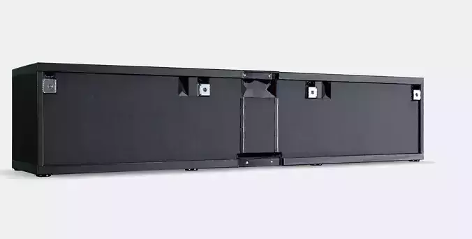 BESTA TV bench with doors 6