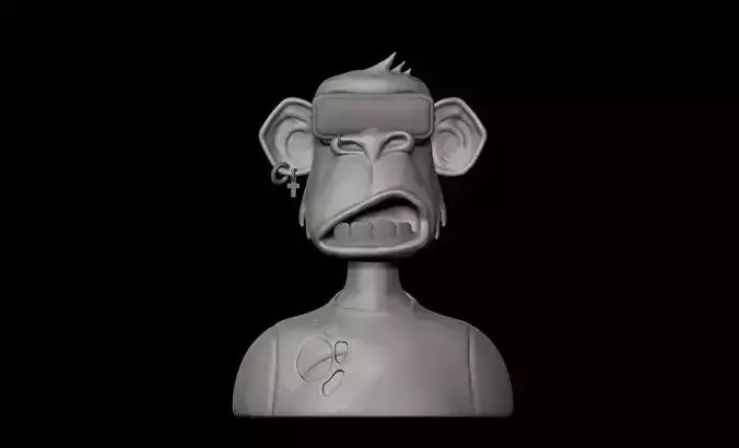 Ape NFT 3D print model