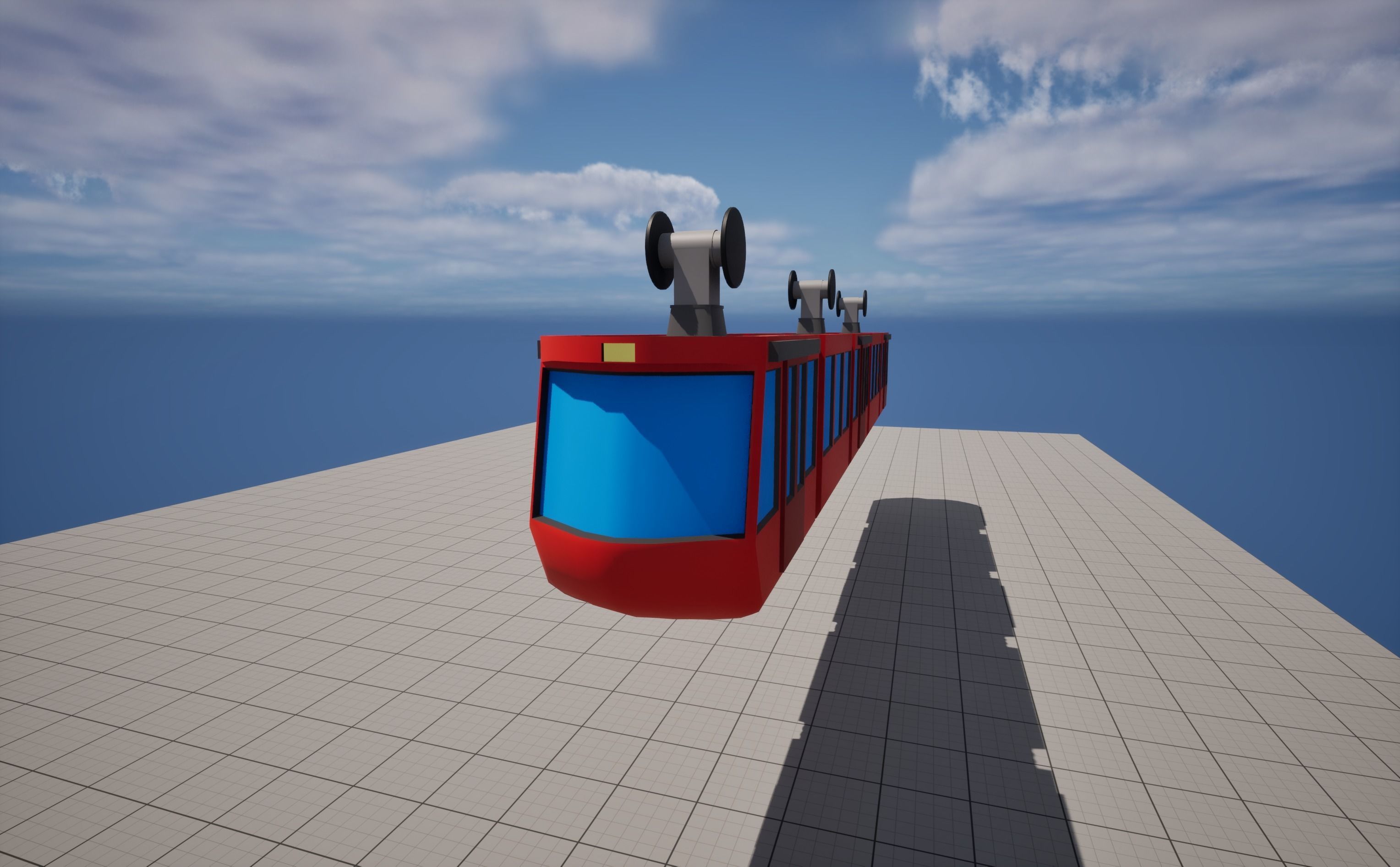 Elevated Monorail Free 3D model_1