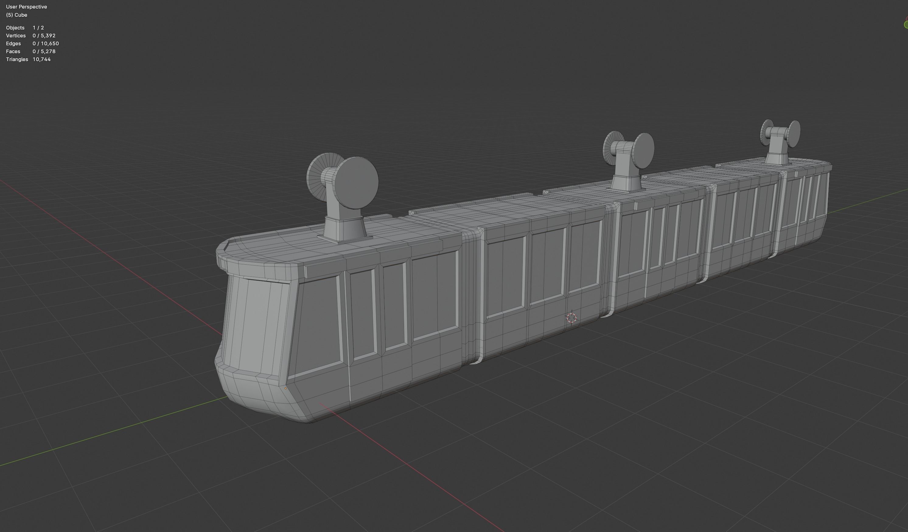 Elevated Monorail Free 3D model_7
