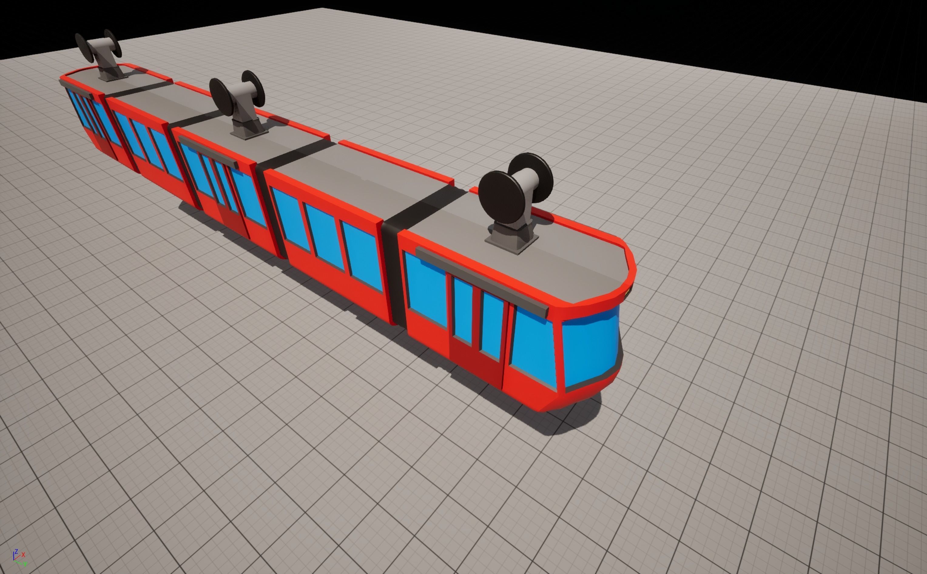 Elevated Monorail Free 3D model_3
