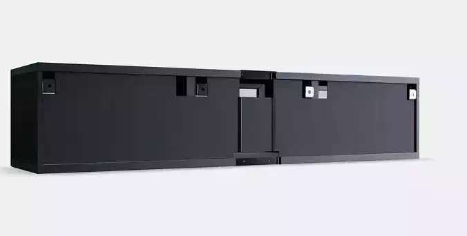 BESTA TV bench with doors 8