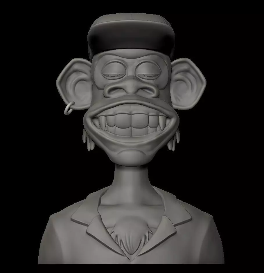 Ape NFT 3D print model_0