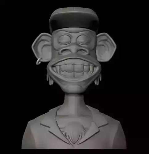 Ape NFT 3D print model
