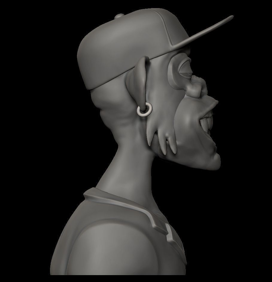 Ape NFT 3D print model_3