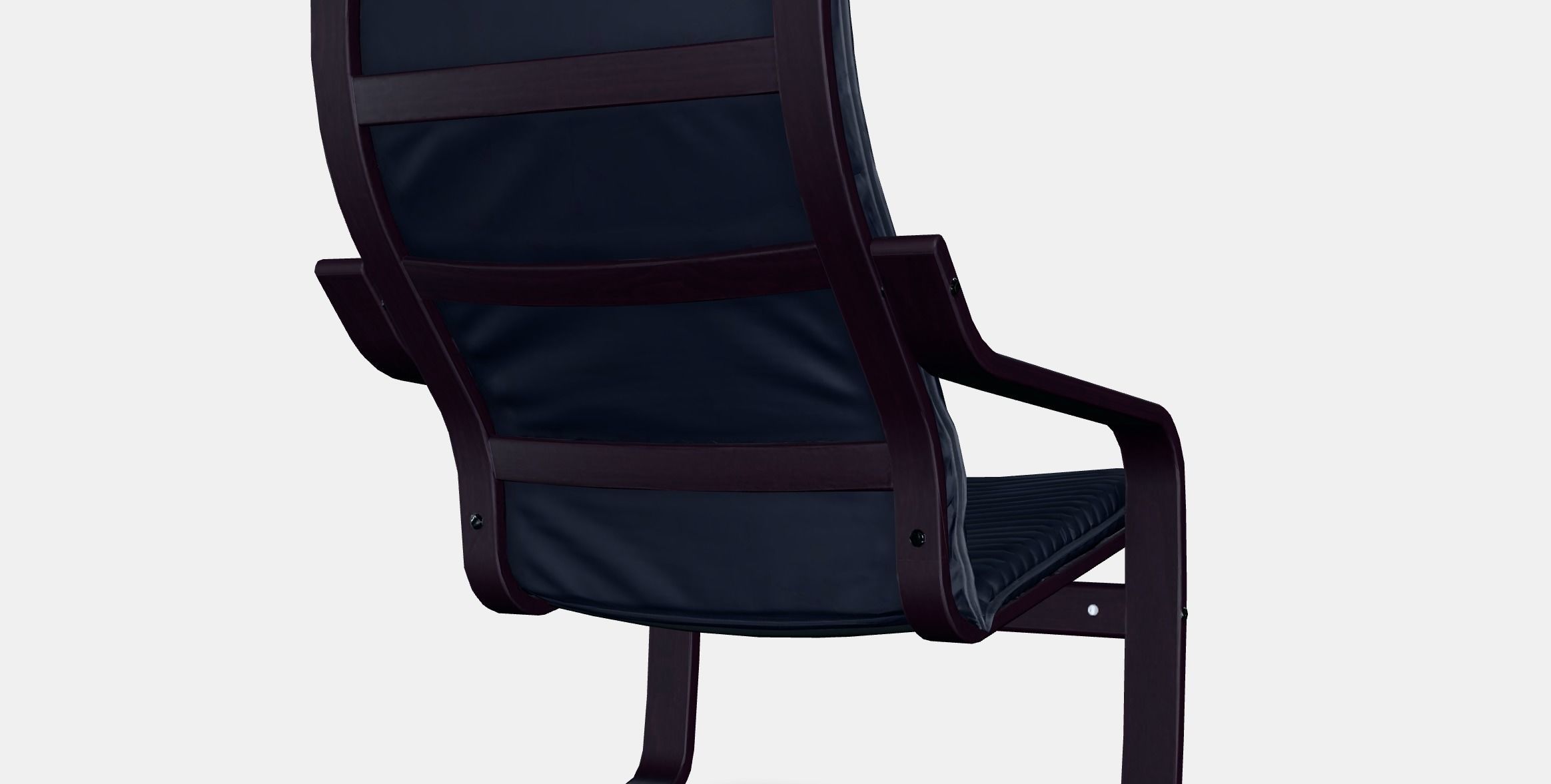POANG Armchair 2 Low-poly 3D model_6