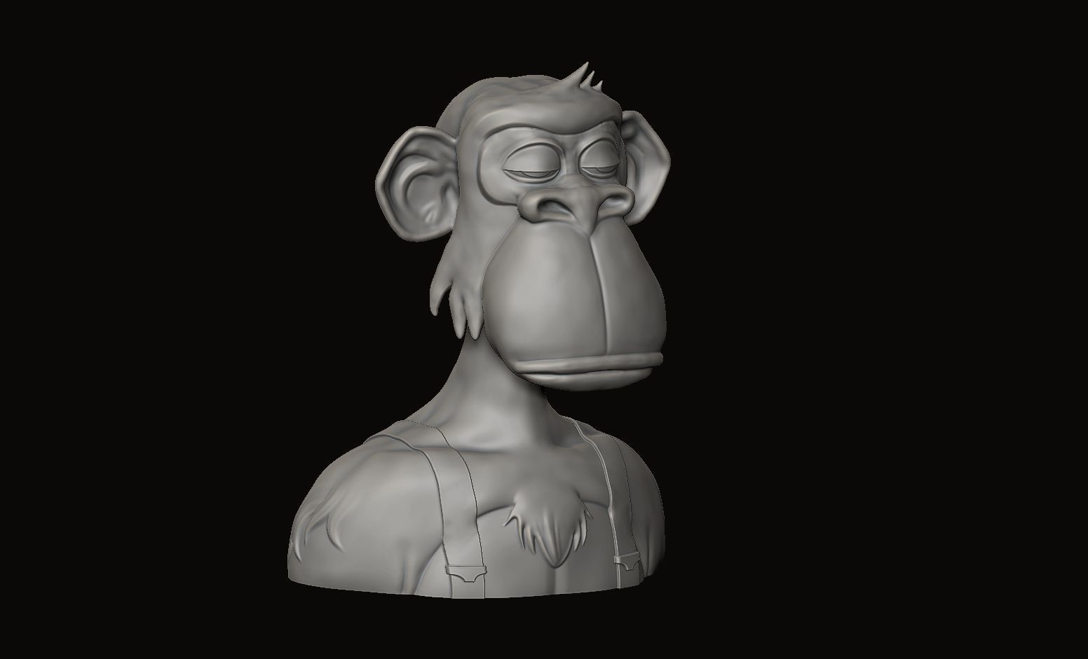 Ape NFT 3D print model_1