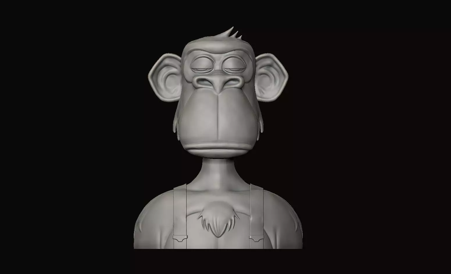 Ape NFT 3D print model_0