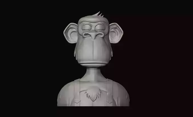 Ape NFT 3D print model
