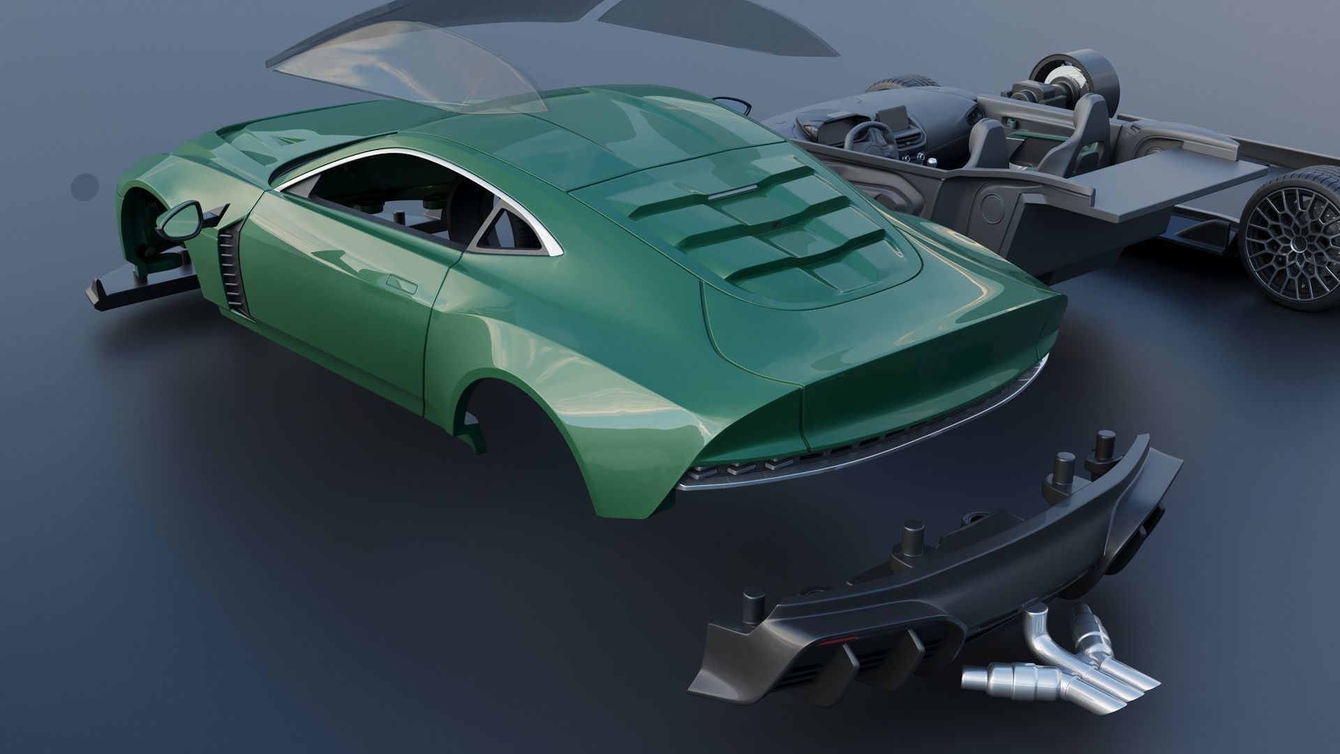 Aston Martin Valour 2024 3D print model_19