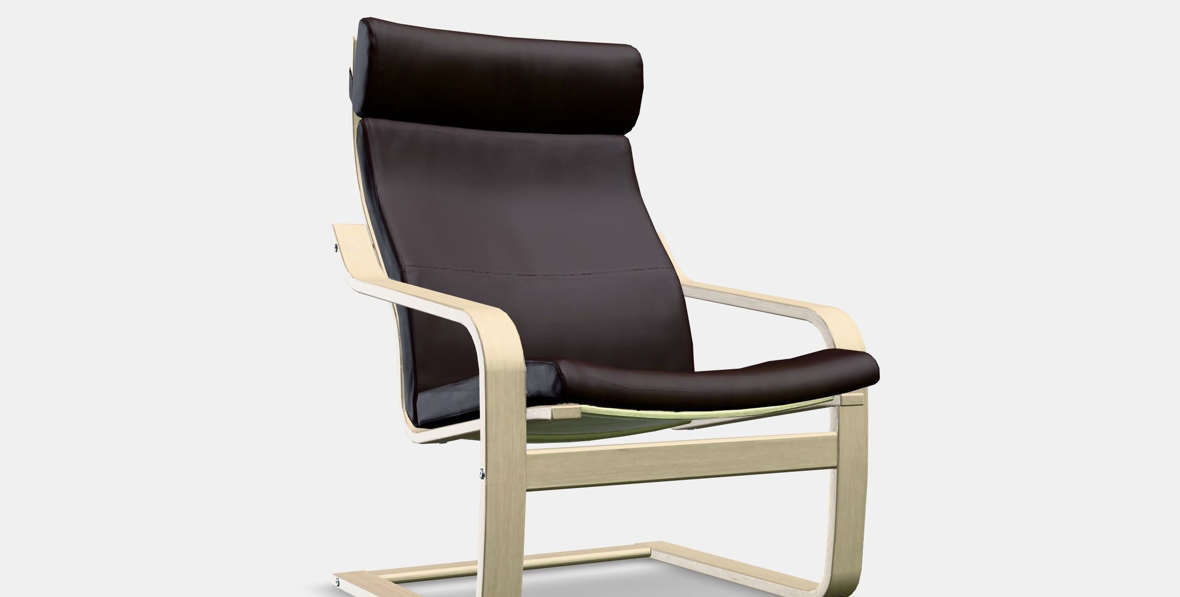 POANG Armchair 4 Low-poly 3D model_8