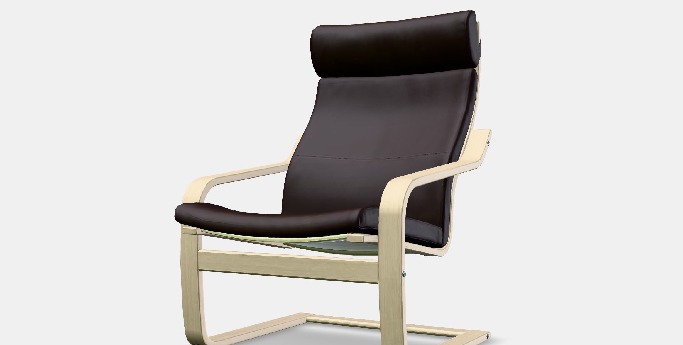 POANG Armchair 4 Low-poly 3D model_13