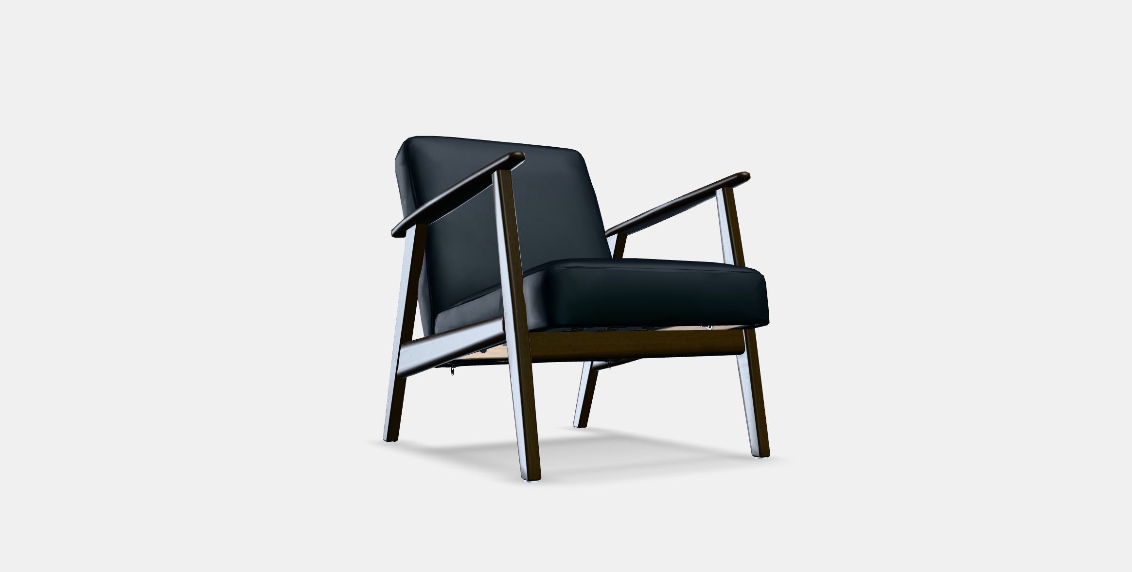 EKENASET Armchair Low-poly 3D model_2