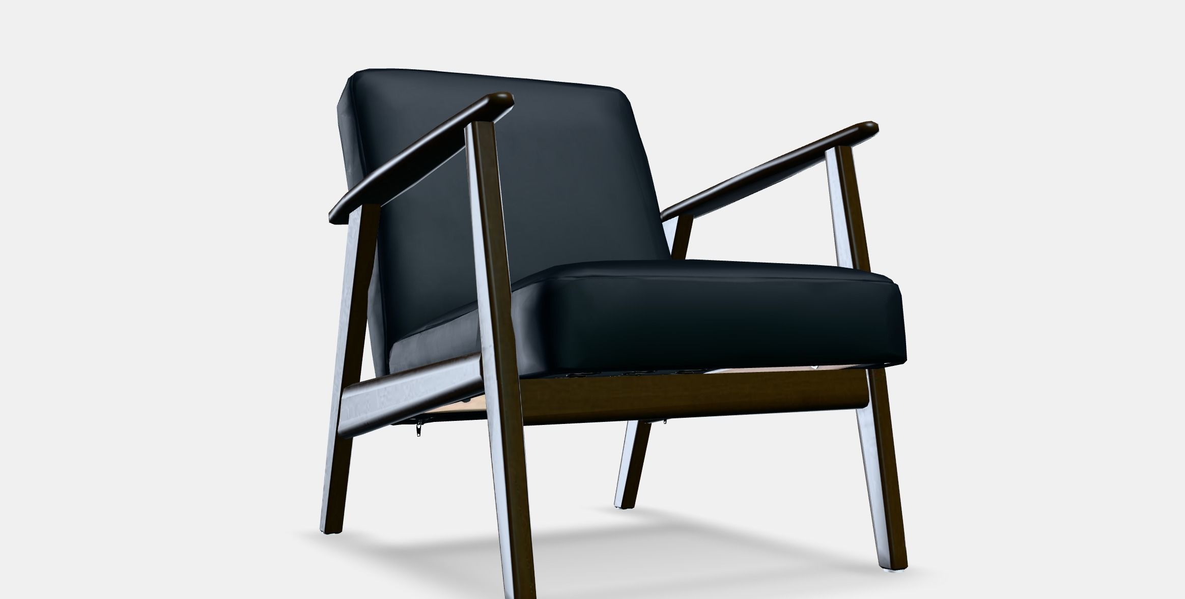 EKENASET Armchair Low-poly 3D model_9