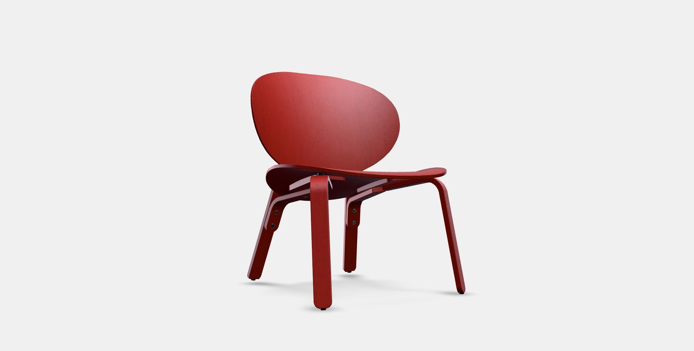 FROSET Easy chair 2 Low-poly 3D model_3