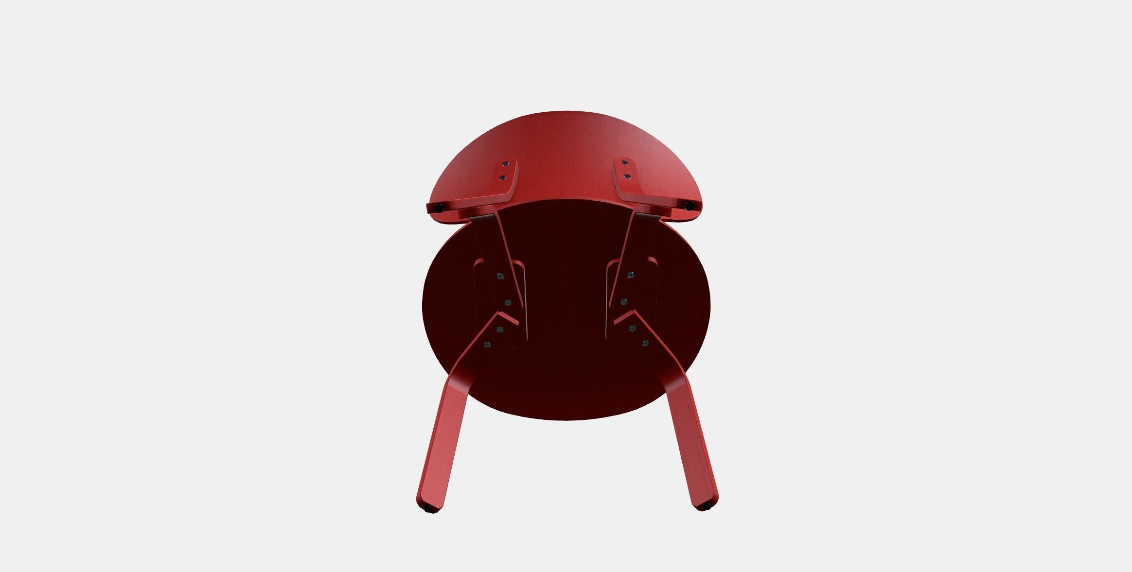FROSET Easy chair 2 Low-poly 3D model_6