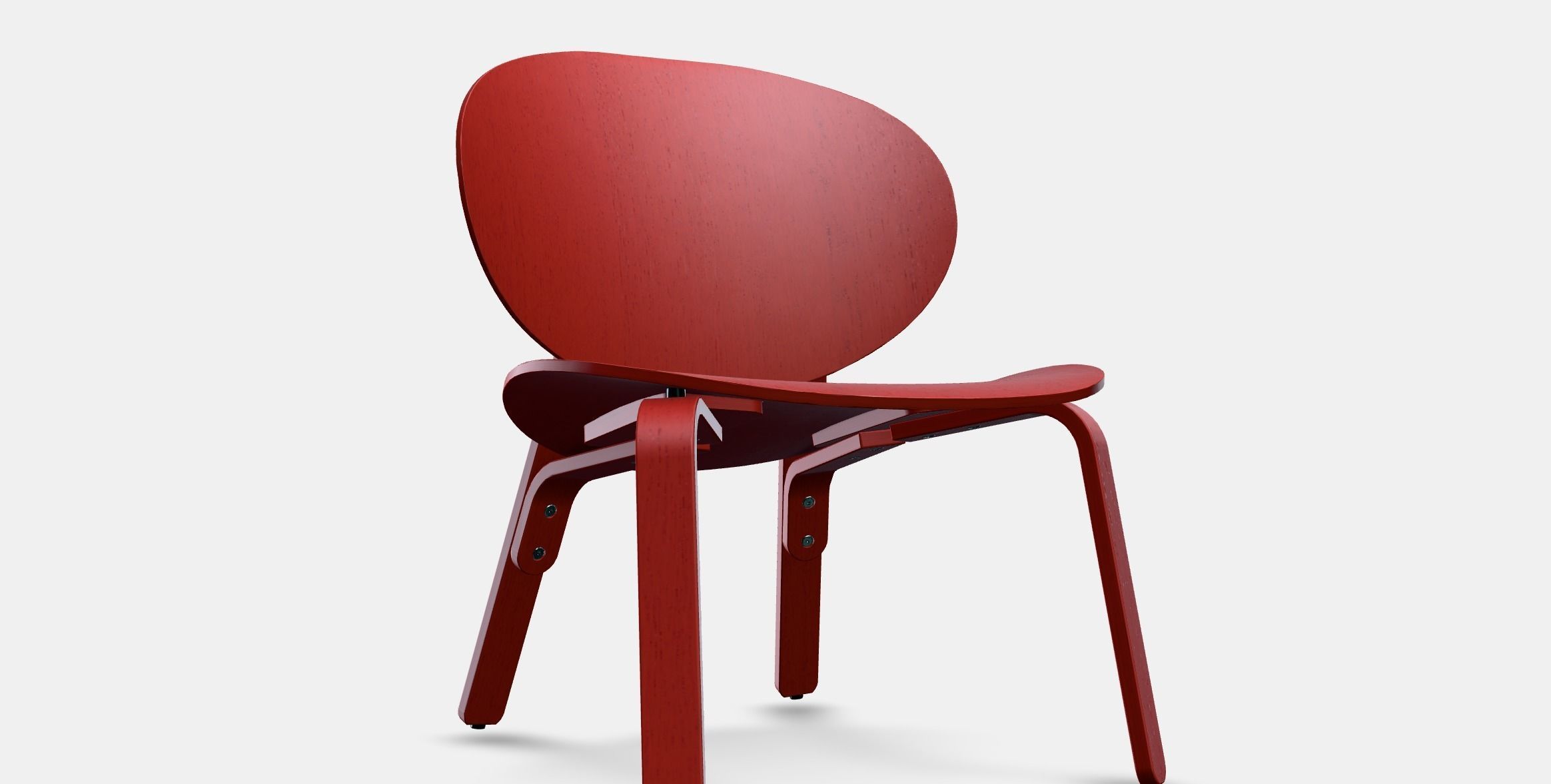 FROSET Easy chair 2 Low-poly 3D model_9