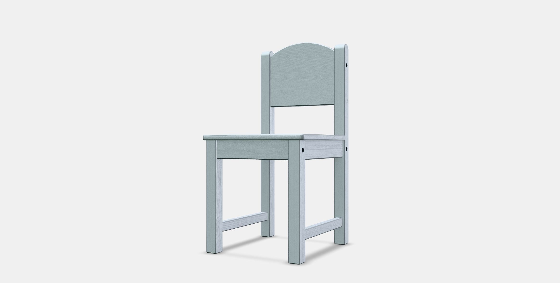 SUNDVIK Childrens chair Low-poly 3D model_12