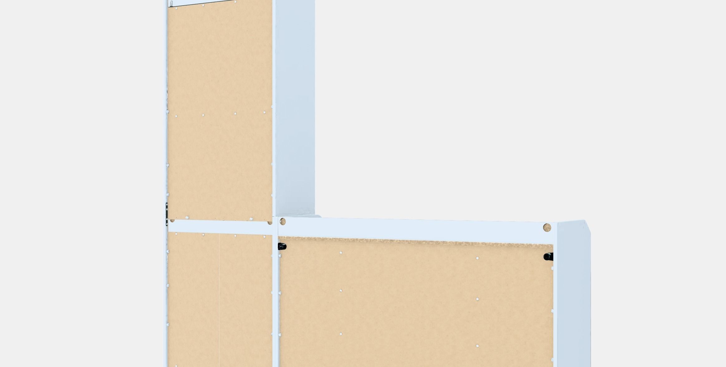 HAUGA Storage combination 2 Low-poly 3D model_7