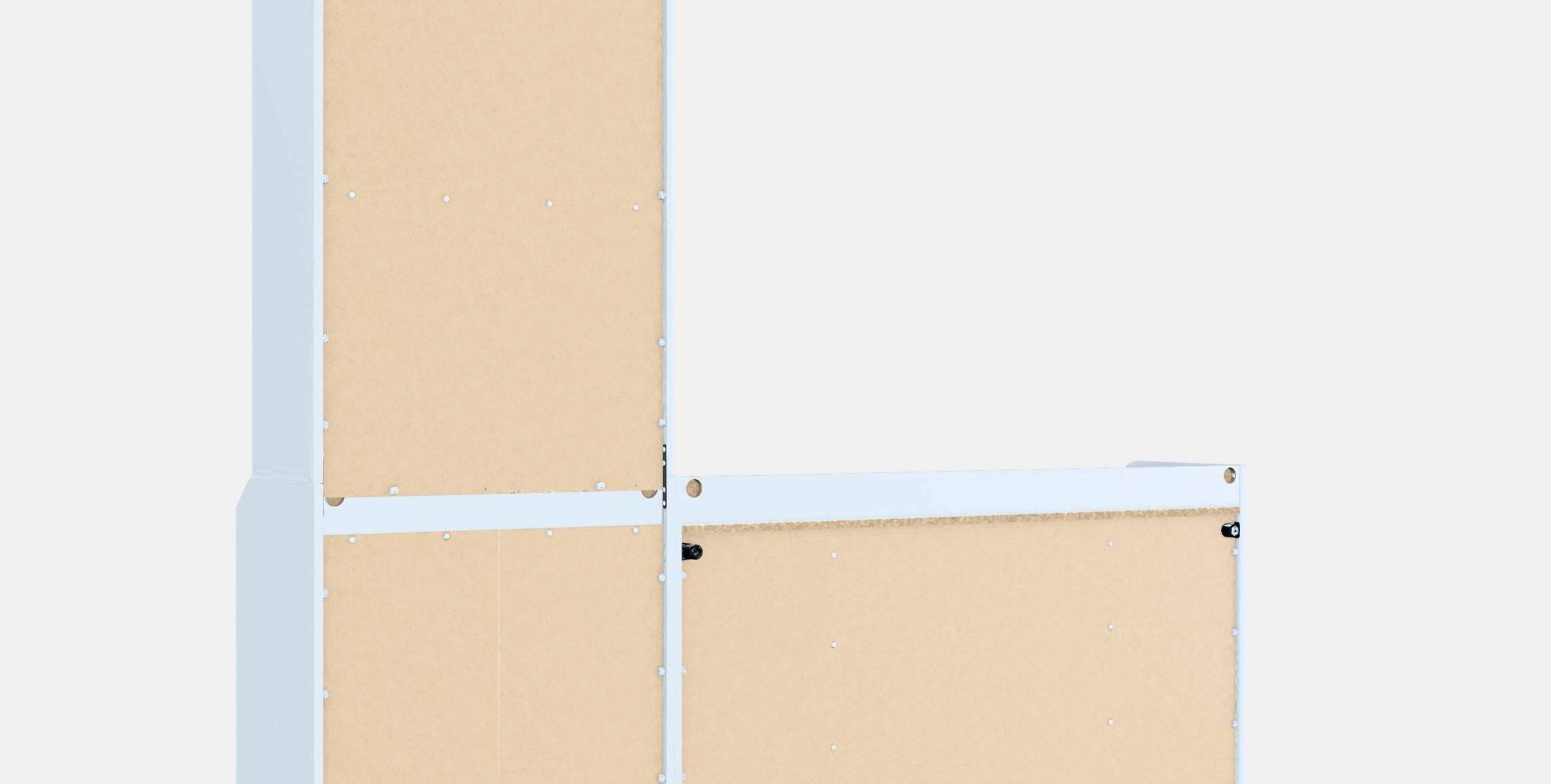 HAUGA Storage combination 2 Low-poly 3D model_4