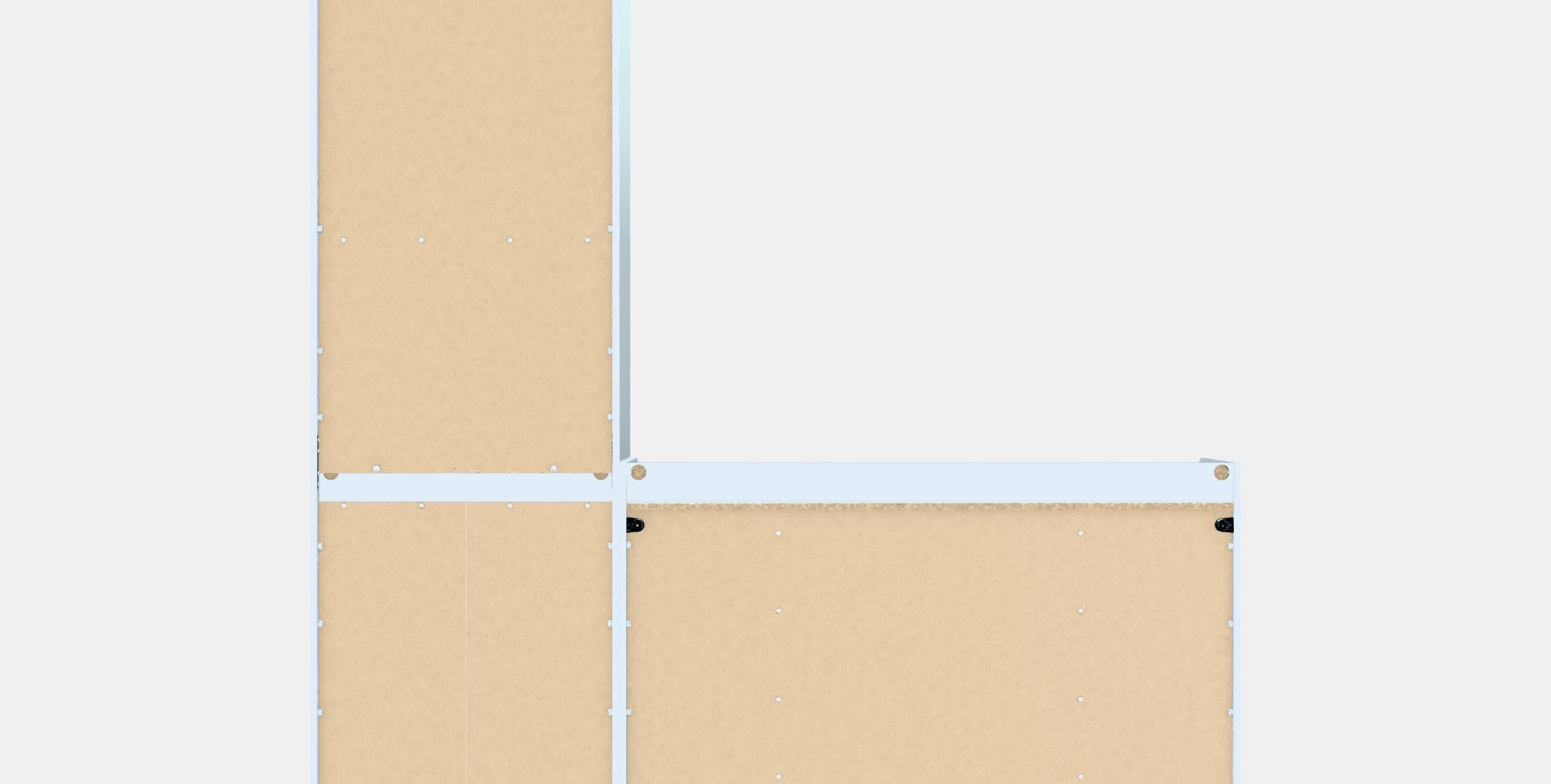 HAUGA Storage combination 2 Low-poly 3D model_15