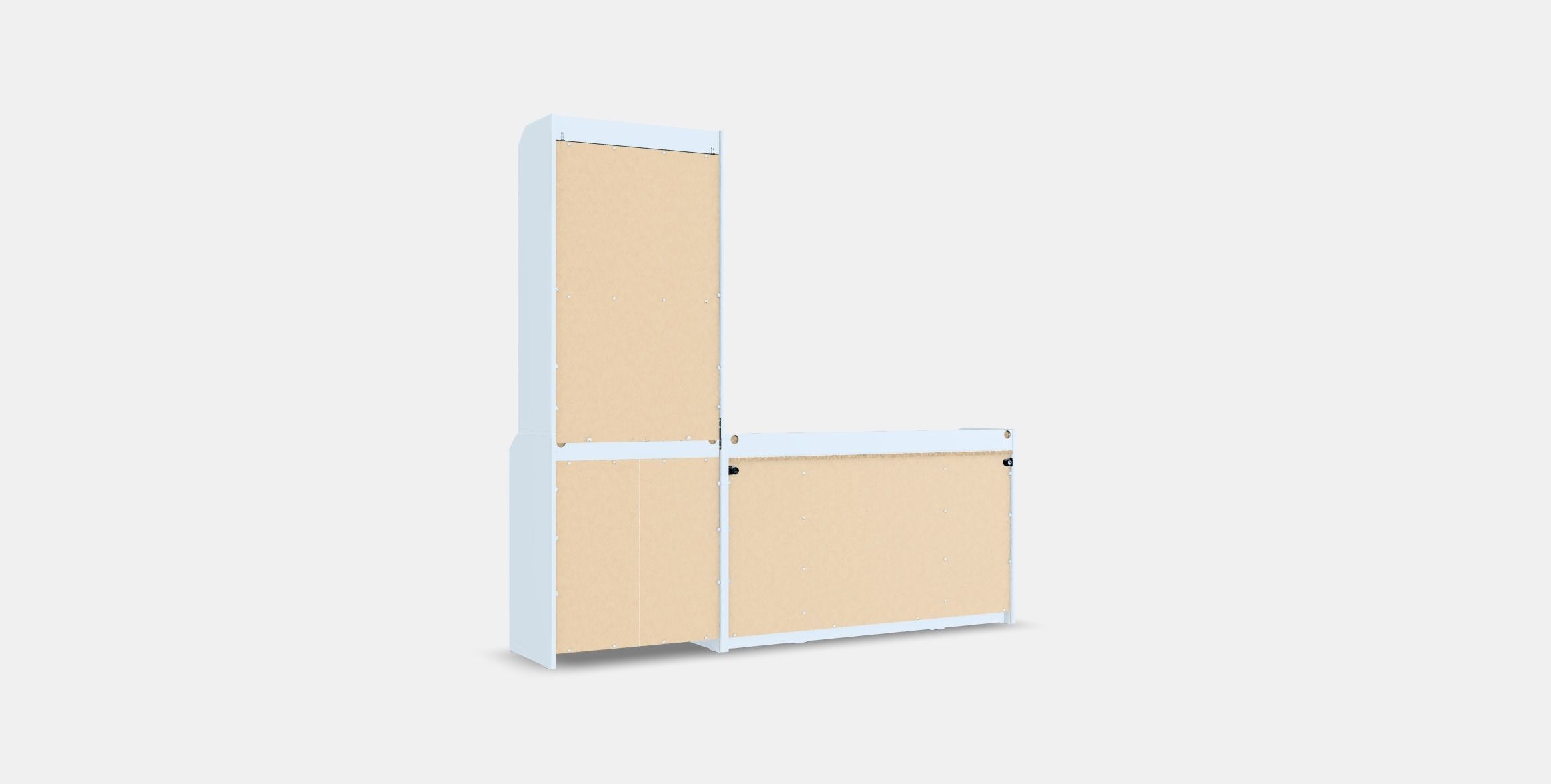 HAUGA Storage combination 2 Low-poly 3D model_16