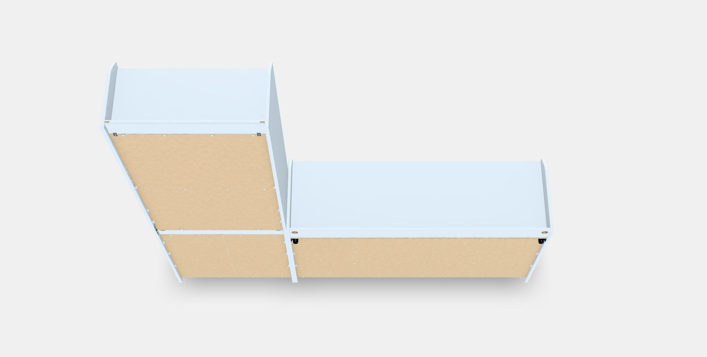 HAUGA Storage combination 2 Low-poly 3D model_5