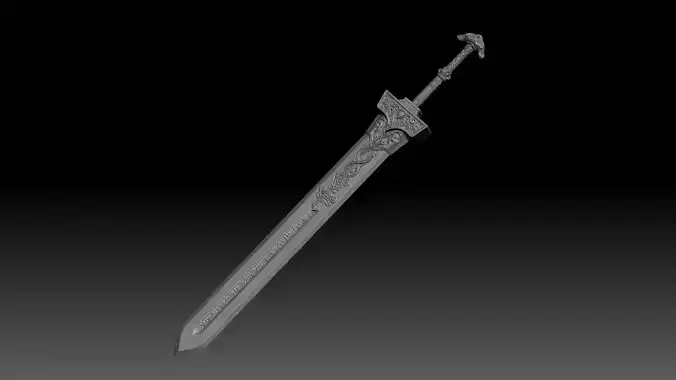 Royal Greatsword - Elden Ring weapon 3D print model