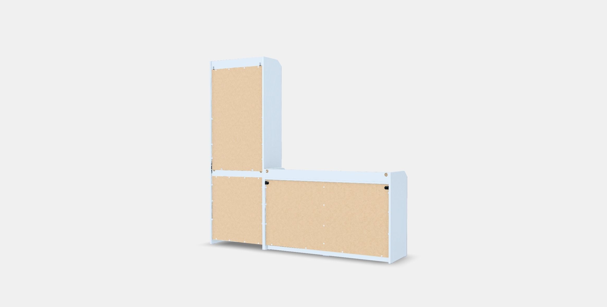 HAUGA Storage combination 3 Low-poly 3D model_6